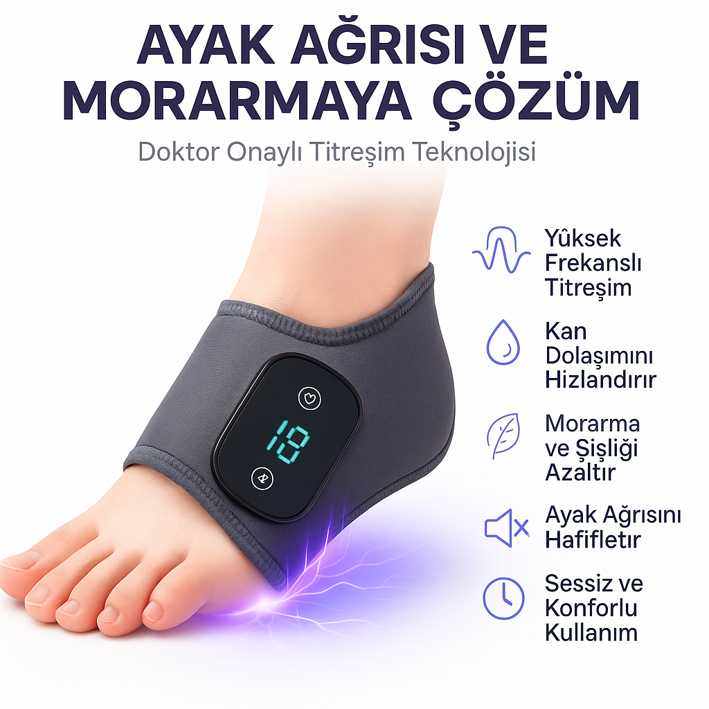ŞifaTouch™ 3’ü 1 Arada Ayak Masaj ve Terapi Cihazı