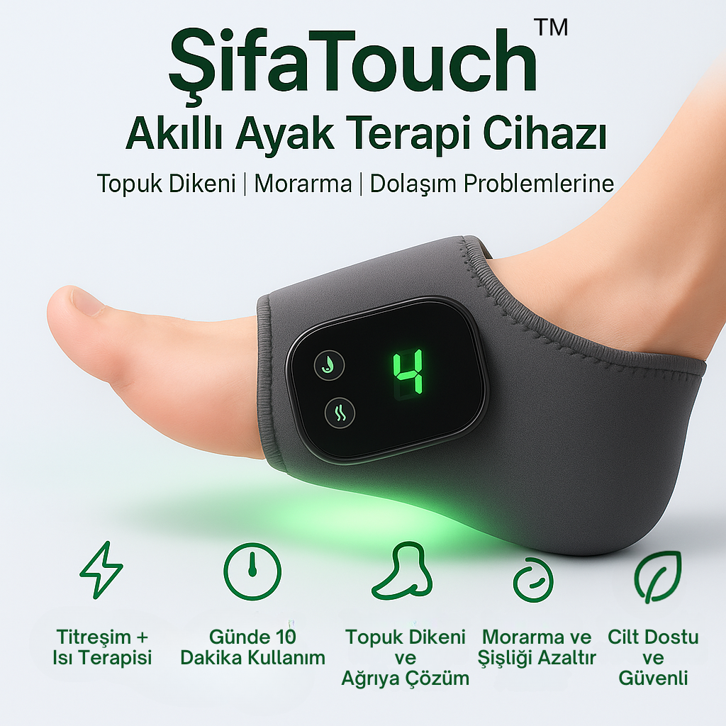 ŞifaTouch™ 3’ü 1 Arada Ayak Masaj ve Terapi Cihazı